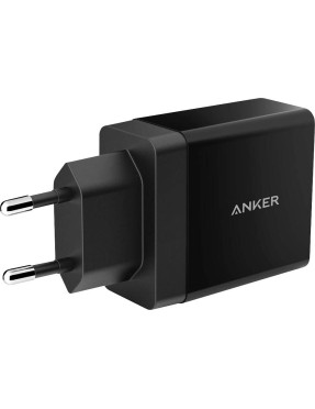 Anker 24W wall charger 2- Port EU Black with Offline (A2021L11)