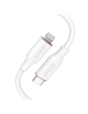 Anker PowerLine III Flow USB-C with Lightning Connector 6ft B2B - UN (excluded CN, Europe) White (A8663H21)