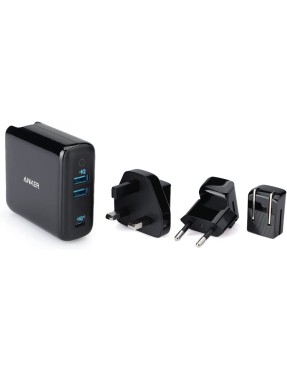 Anker PowerPort III 3-Ports 65W B2B - UN (excluded CN, Europe) Black Iteration 1 -three plug vers (A2033H11)
