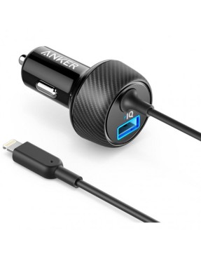 Anker PowerDrive 2 Elite with Lightning Connector UN Black with Offline Packaging V3 (A2214H11)