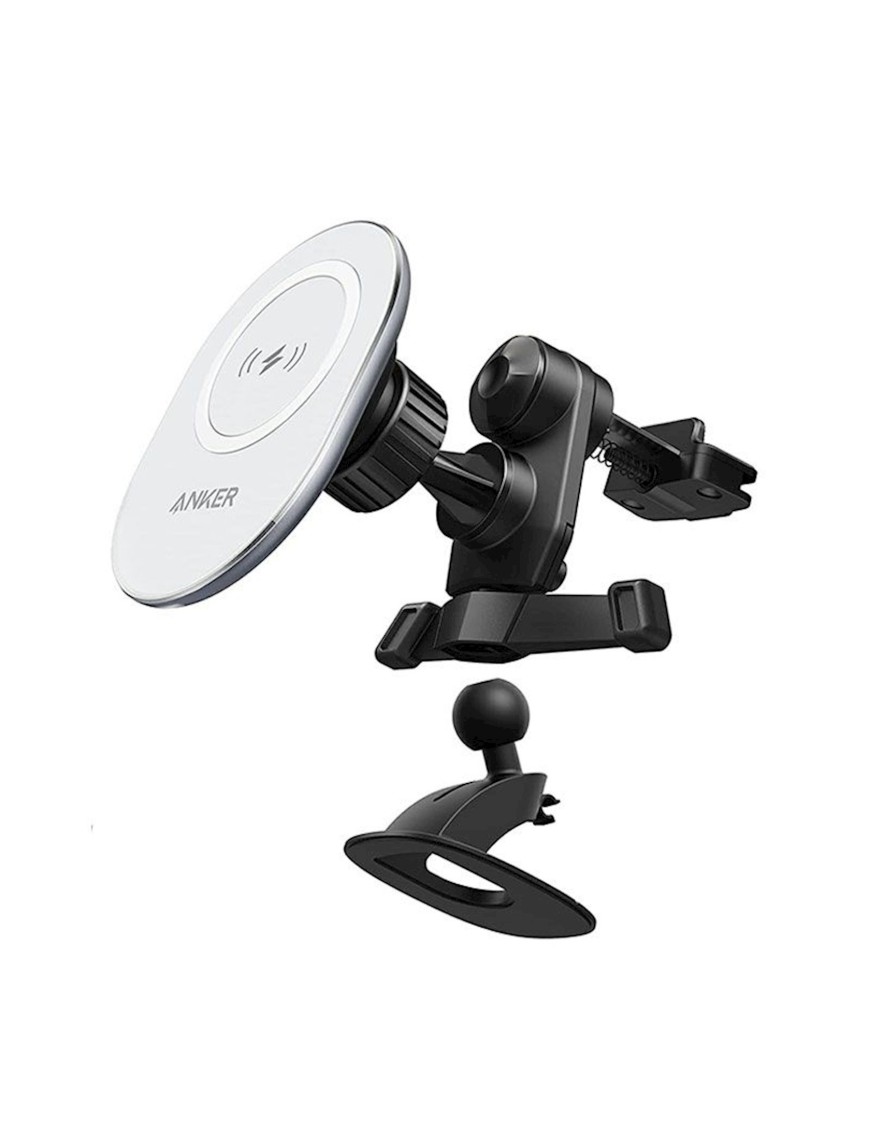 Anker PowerWave Magnetic Charging Car Mount B2B - UN (excluded CN, Europe) Black+White (A2931HW1)